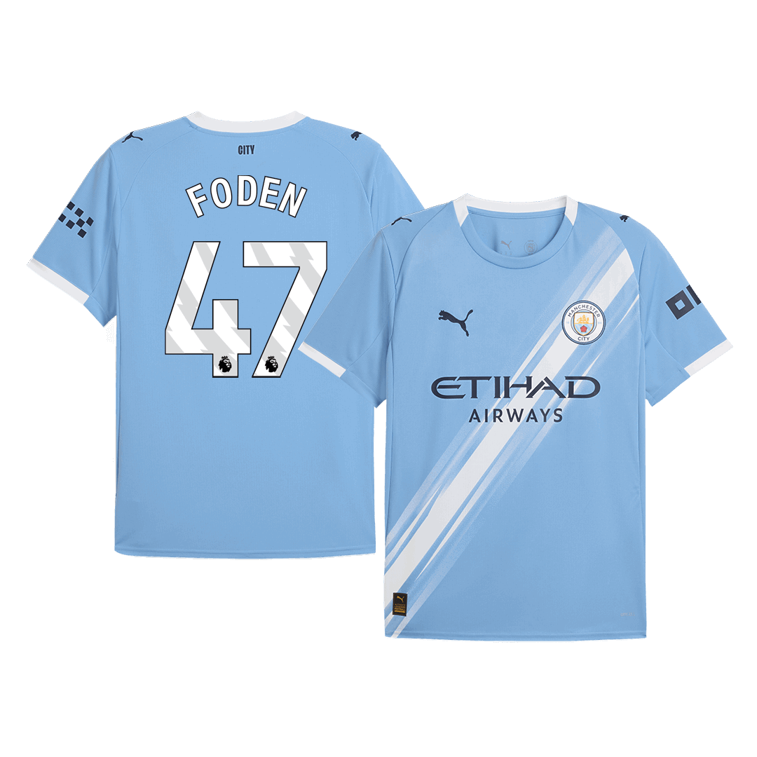 Camiseta FODEN #47 Manchester City 2025/26 Primera Equipación-Versión Hincha (Calidad Premium)