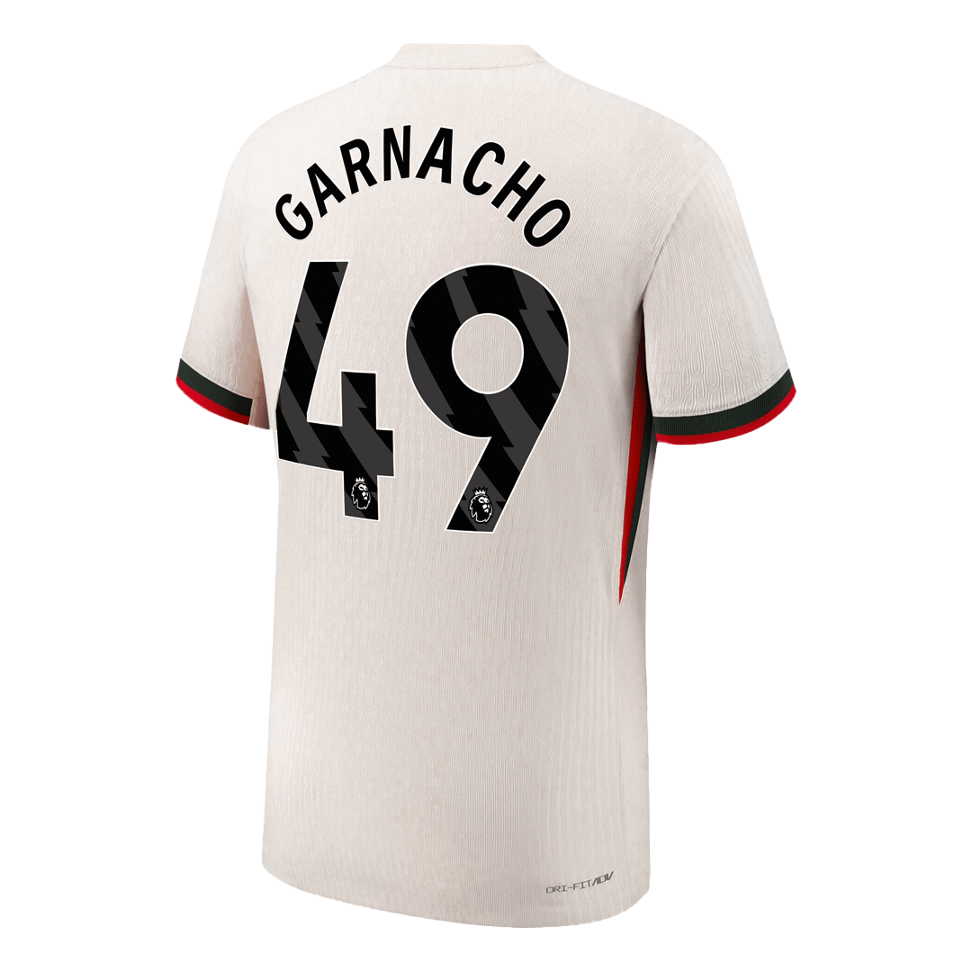 Camiseta Auténtica GARNACHO #49 Chelsea 2025/26 Segunda Equipación - Version Jugador
