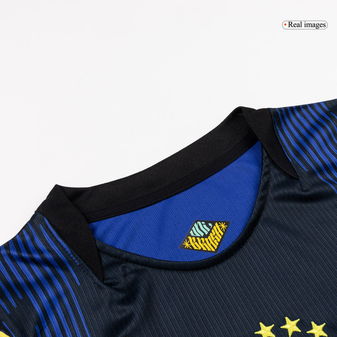 Camiseta MARQUINHOS #4 Brazil 2026 Segunda Equipación Copa del Mundo - Versión Hincha