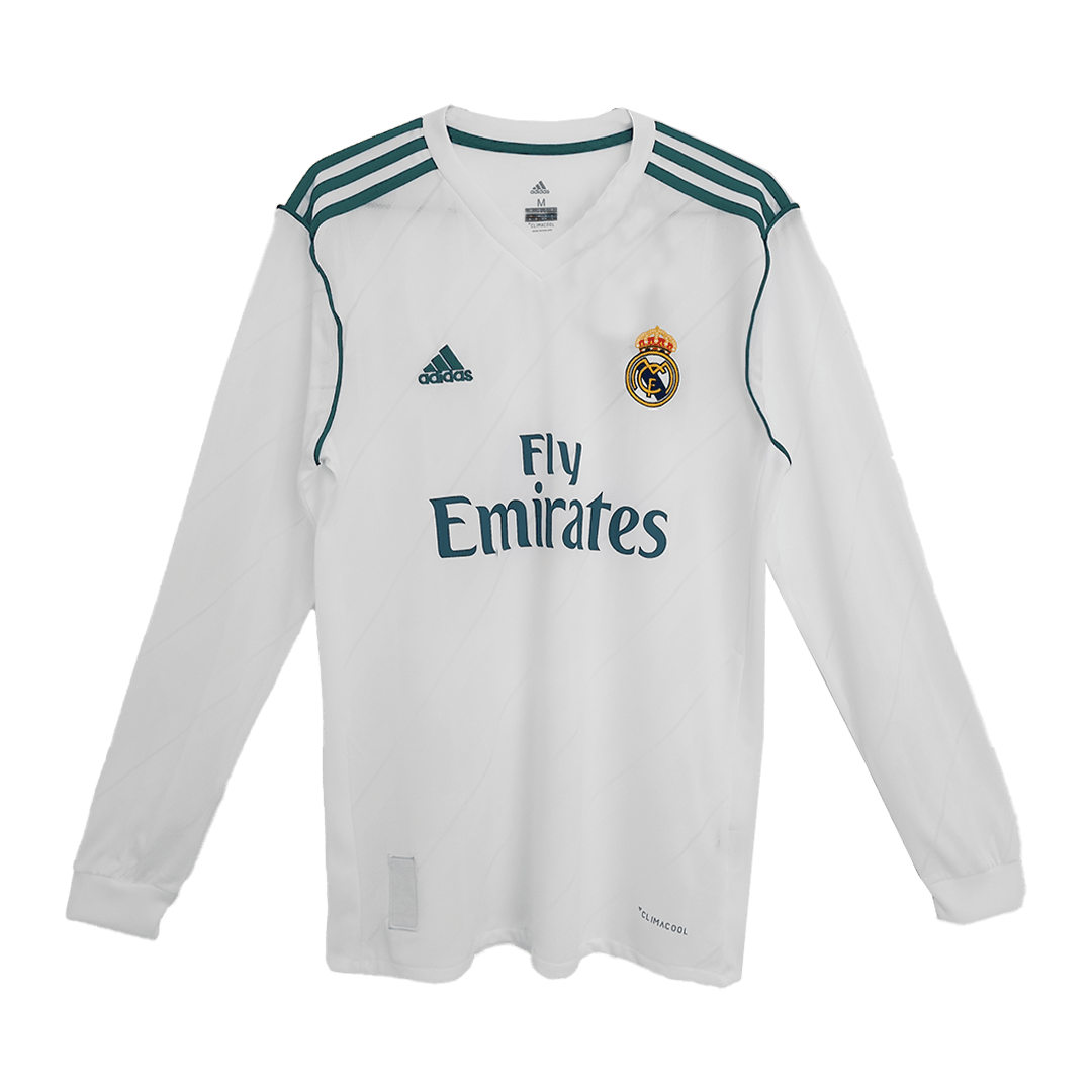 Camiseta Retro 2017/18 SERGIO RAMOS #4 Real Madrid Primera Equipación Manga Larga