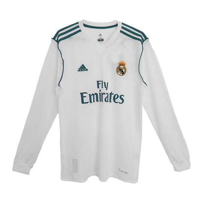 Camiseta Retro 2017/18 SERGIO RAMOS #4 Real Madrid Primera Equipación Manga Larga