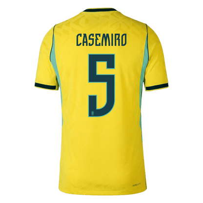 Camiseta Auténtica CASEMIRO #5 Brazil 2026 Primera Equipación Copa del Mundo - Version Jugador