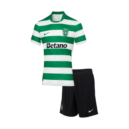 Conjunto Infantil Sporting CP 2025/26 Primera Equipación camiseta de fútbol
