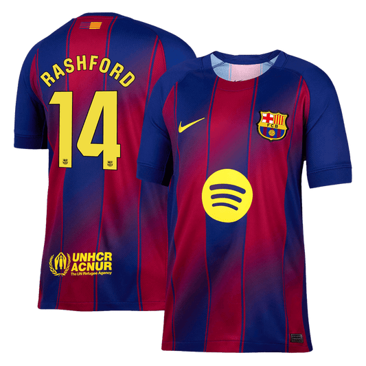 Camiseta RASHFORD #14 Barcelona 2025/26 Primera Equipación-Versión Hincha