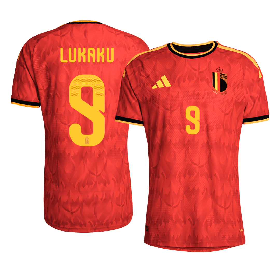 Camiseta Auténtica LUKAKU #9 Belgium 2026 Primera Equipación Copa del Mundo - Version Jugador