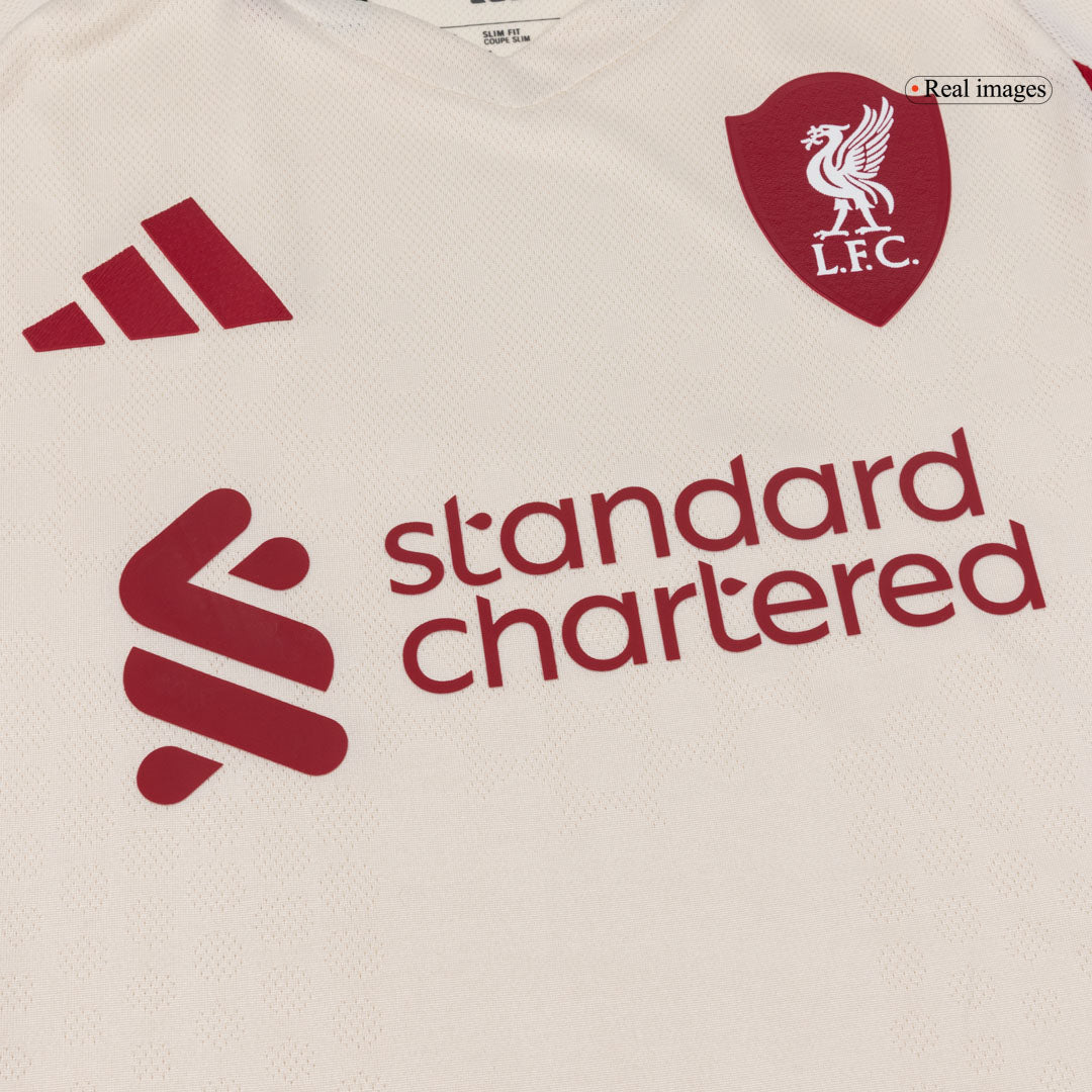 Camiseta Auténtica GAKPO #18 Liverpool 2025/26 Segunda Equipación - Version Jugador