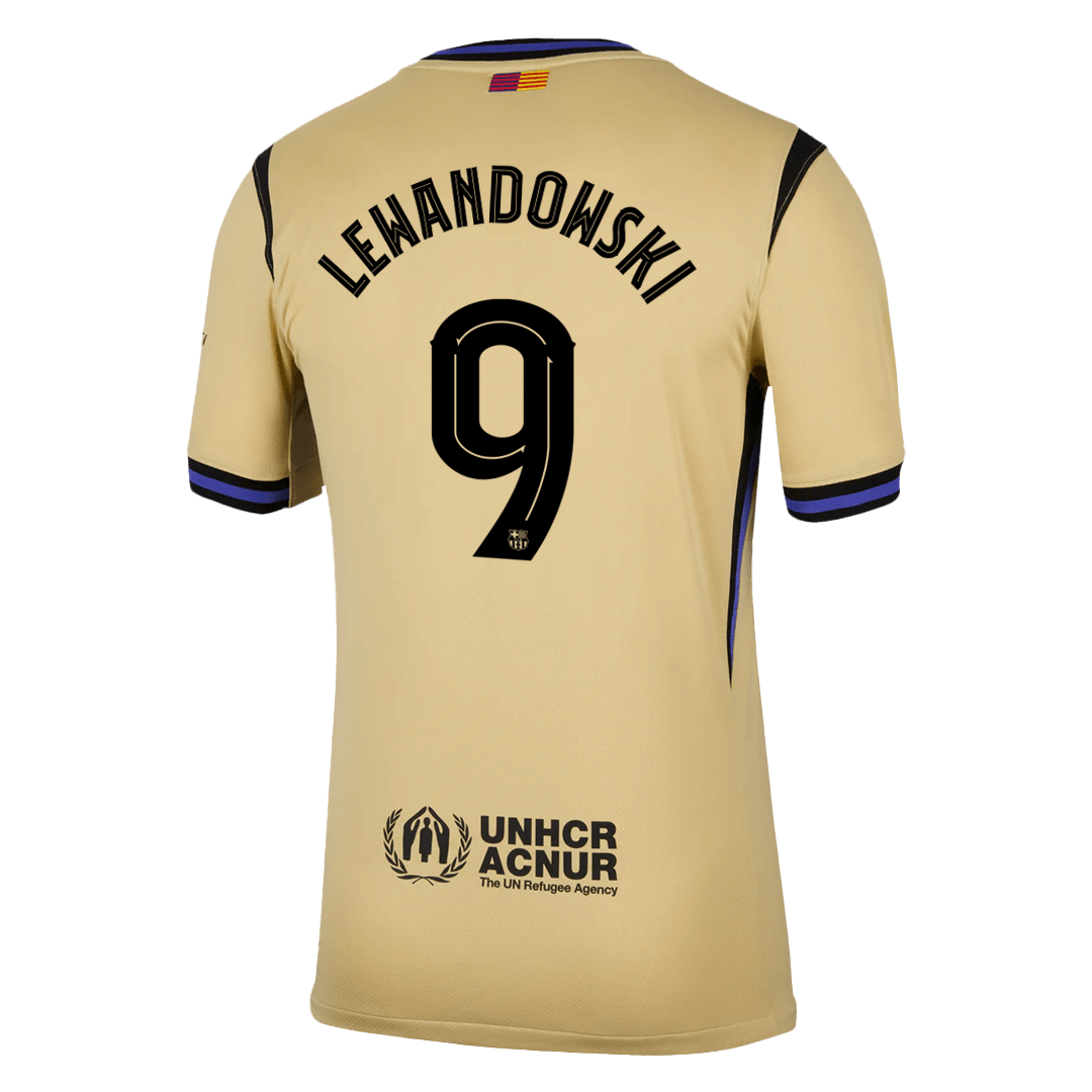UCL Camiseta LEWANDOWSKI #9 Barcelona 2025/26 Segunda Equipación-Versión Hincha-Camisetas Pasion Shop