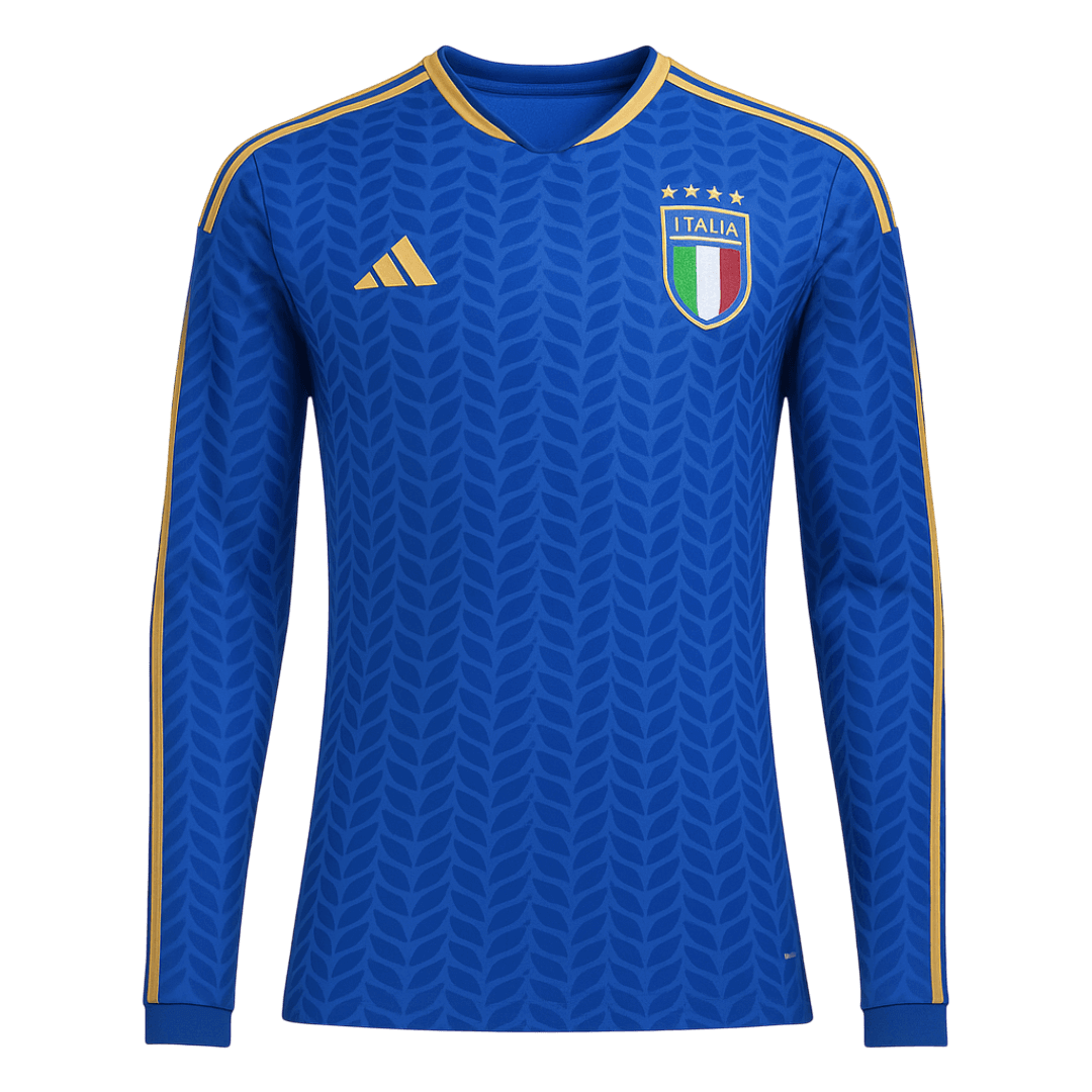 Manga Larga Italy 2026 Primera Equipación Copa del Mundo -Versión Hincha camiseta de fútbol