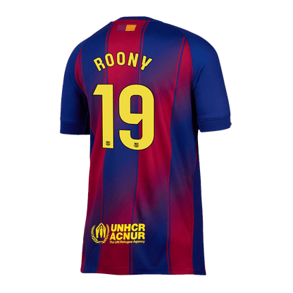Camiseta ROONY #19 Barcelona 2025/26 Primera Equipación-Versión Hincha-Camisetas Pasion Shop
