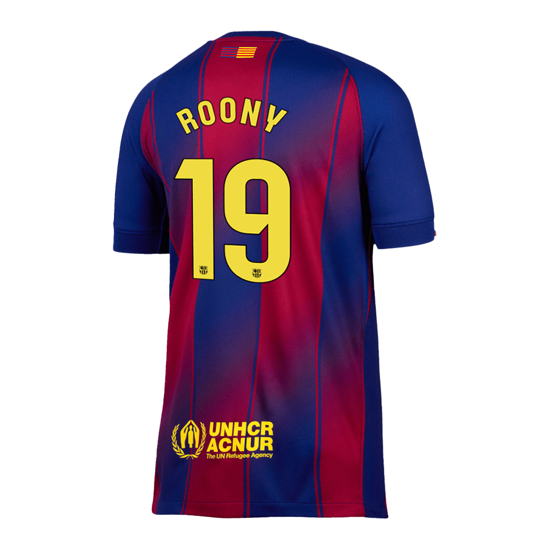 Camiseta ROONY #19 Barcelona 2025/26 Primera Equipación - Version Hincha - Calidad premium