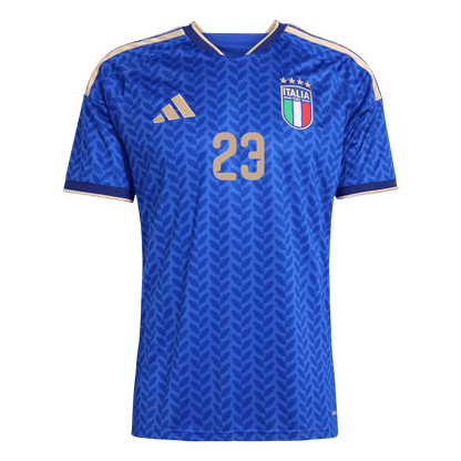 Camiseta BASTONI #23 Italy 2026 Primera Equipación Copa del Mundo - Versión Hincha
