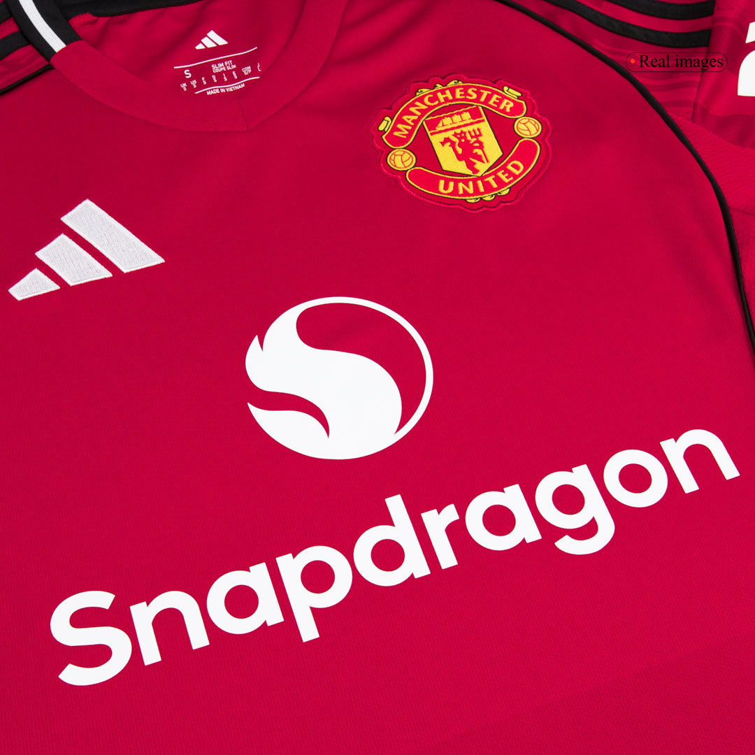 Calidad Premium Conjunto Completo Manchester United 2025/26 Primera Equipación-Camisetas Pasion Shop