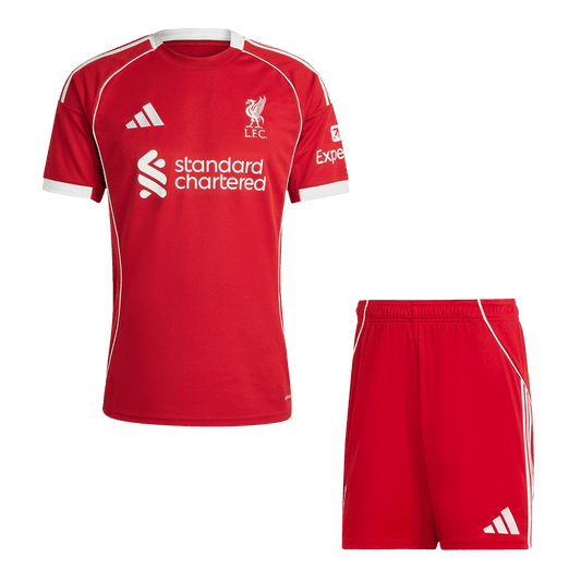 Conjunto Liverpool 
2025/26 Primera Equipación camiseta de fútbol