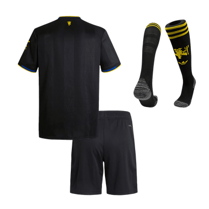 Conjunto Infantil Completo Manchester United 2025/26 Tercera Equipación