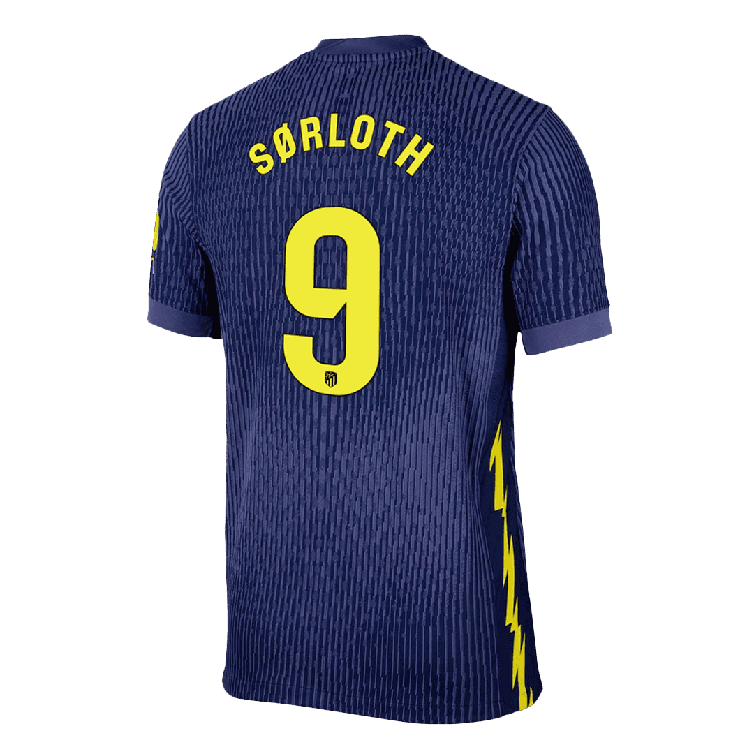 Camiseta Auténtica SØRLOTH #9 Atletico Madrid 2025/26 Segunda Equipación - Version Jugador