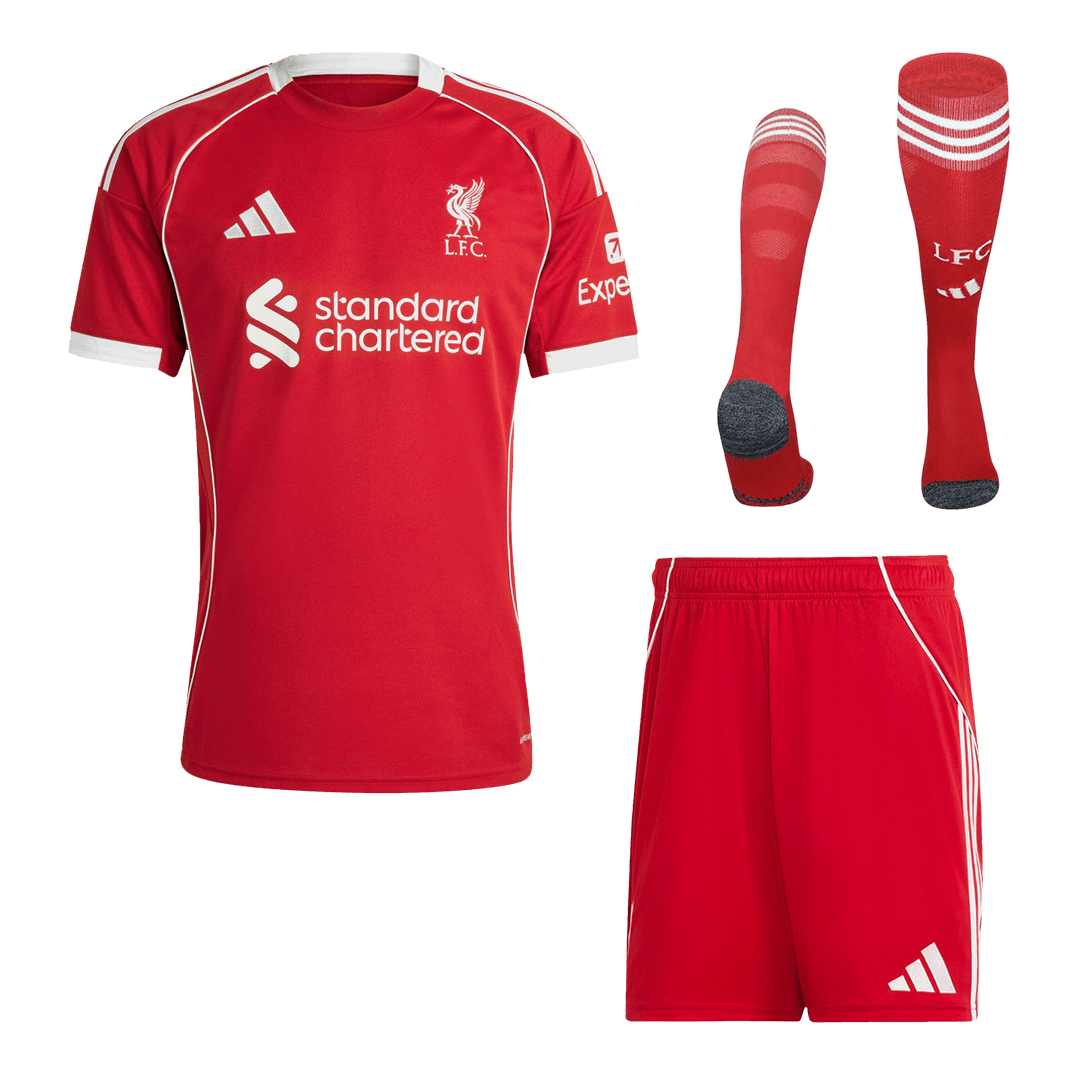 Conjunto Completo Liverpool 2025/26 Primera Equipación camiseta de fútbol