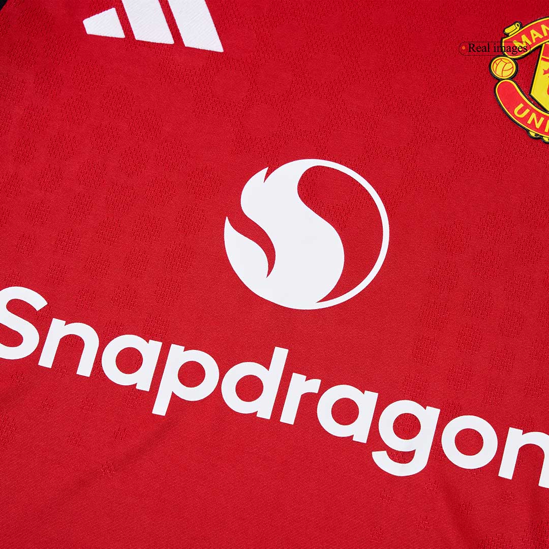 Camiseta Auténtica ŠEŠKO #30 Manchester United 2025/26 Primera Equipación-Versión Jugador-Camisetas Pasion Shop