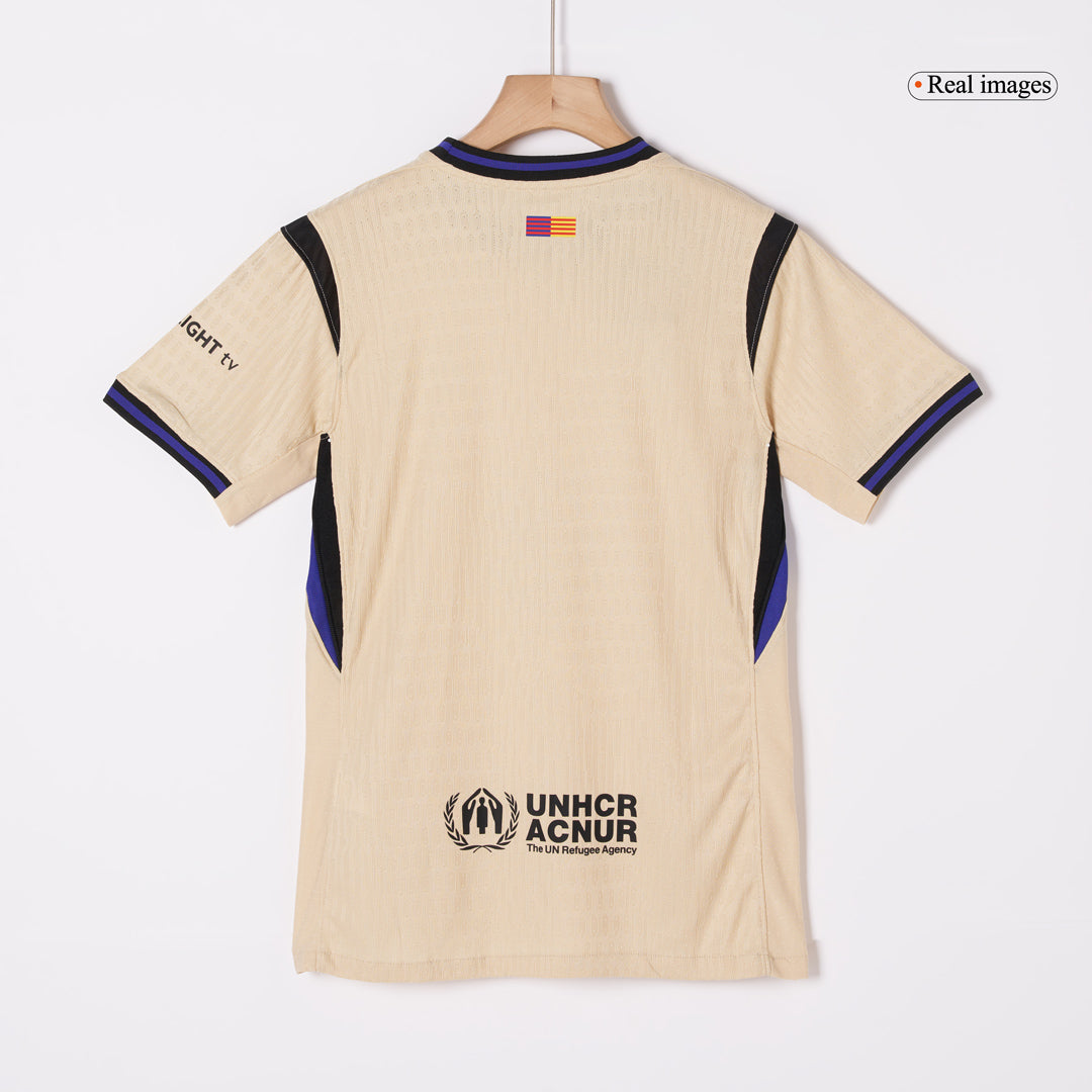 Camiseta Auténtica LAMINE YAMAL #10 Barcelona 2025/26 Segunda Equipación-Versión Jugador-Camisetas Pasion Shop