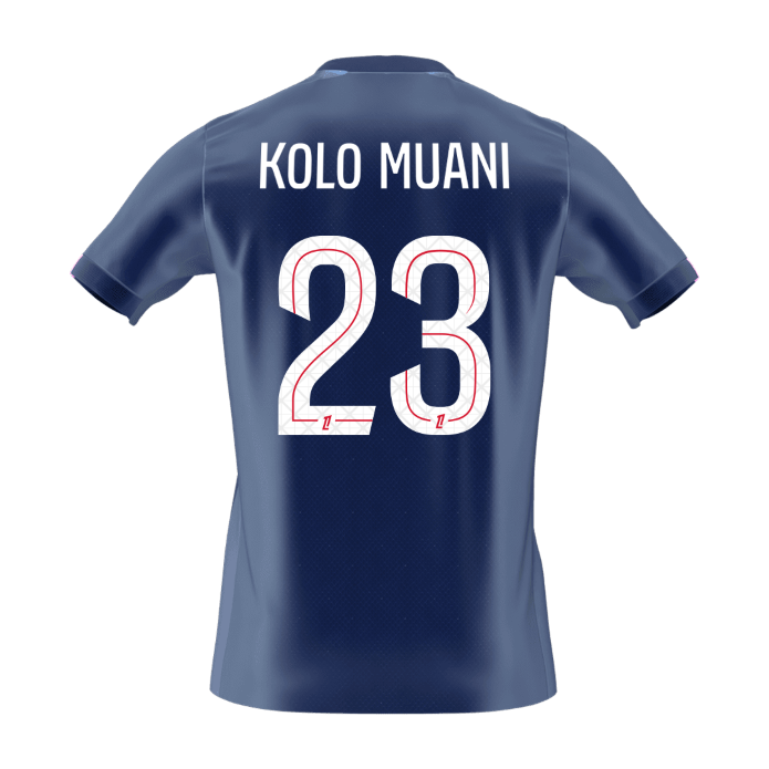 Camiseta KOLO MUANI #23 PSG 2025/26 Primera Equipación - Version Hincha - Calidad premium