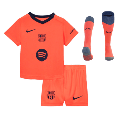 Conjunto Infantil Completo Barcelona 2025/26 Tercera Equipación Kids camiseta de fútbol