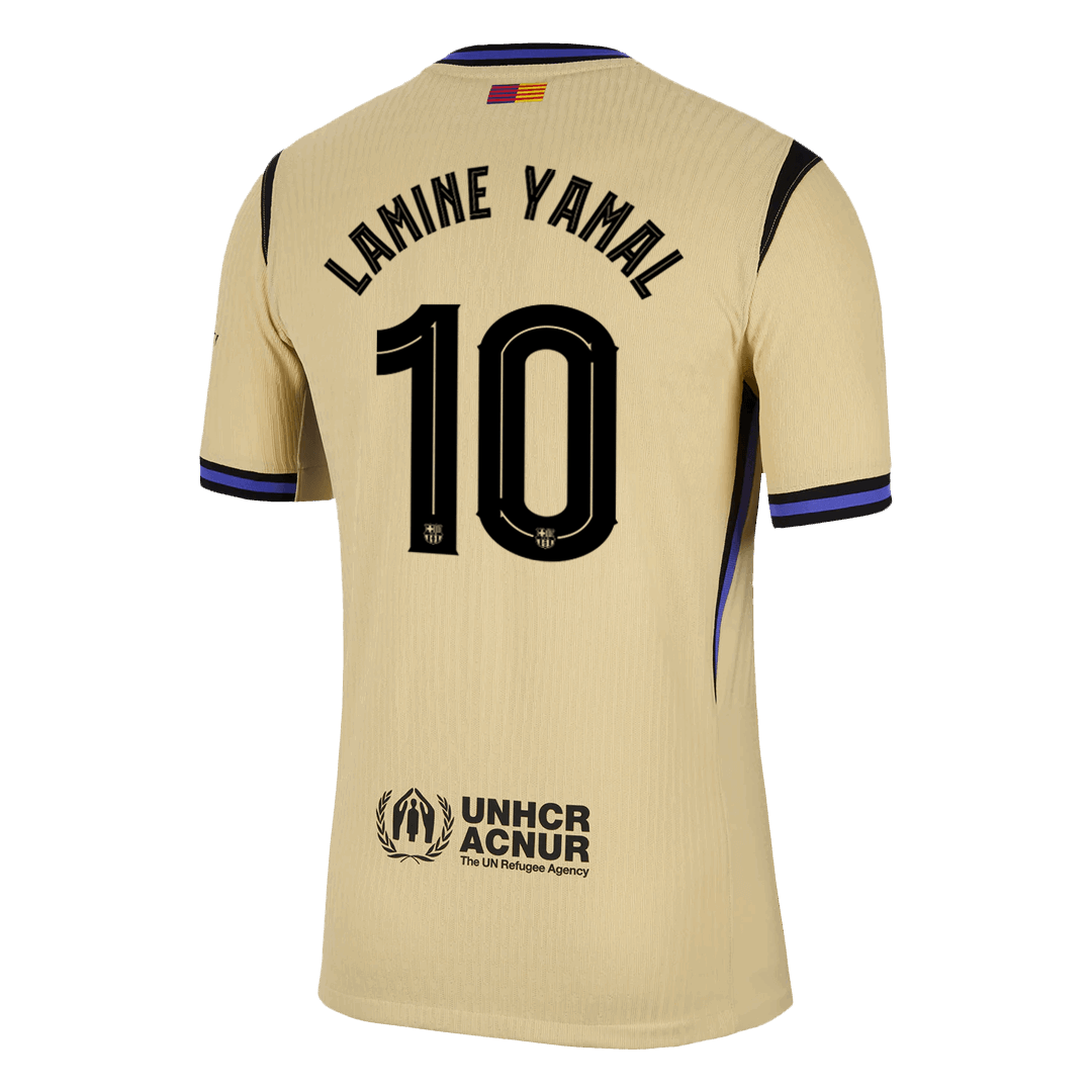 UCL Camiseta Auténtica LAMINE YAMAL #10 Barcelona 2025/26 Segunda Equipación-Versión Jugador-Camisetas Pasion Shop