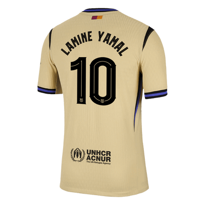 UCL Camiseta Auténtica LAMINE YAMAL #10 Barcelona 2025/26 Segunda Equipación-Versión Jugador-Camisetas Pasion Shop