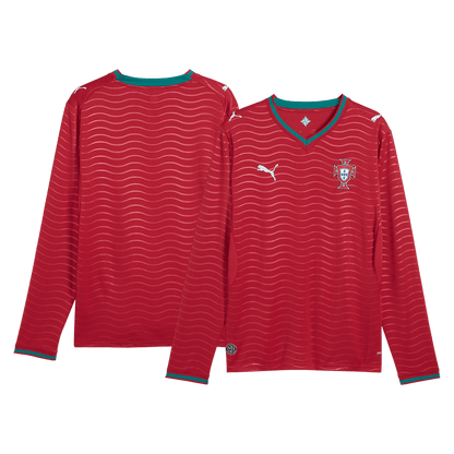 Manga Larga Portugal 2026 Primera Equipación Copa del Mundo - Version Hincha
