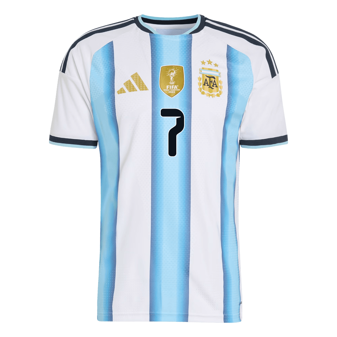 Camiseta Auténtica DE PAUL #7 Argentina 2026 Primera Equipación Copa del Mundo - Version Jugador