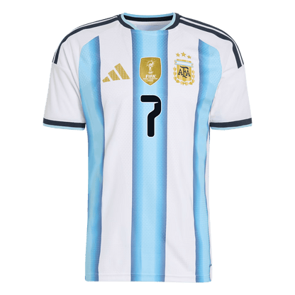 Camiseta Auténtica DE PAUL #7 Argentina 2026 Primera Equipación Copa del Mundo - Version Jugador