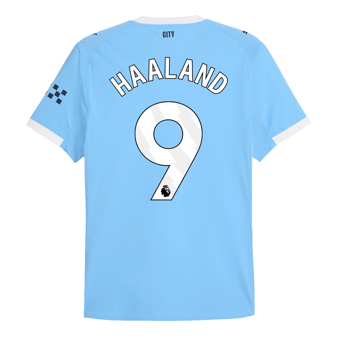 Camiseta Auténtica HAALAND #9 Manchester City 2025/26 Primera Equipación-Versión Jugador-Camisetas Pasion Shop