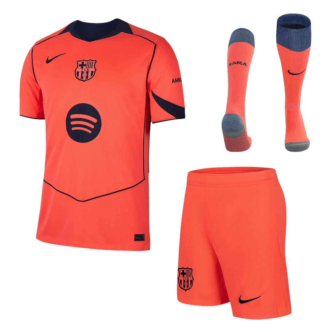 Conjunto Completo Barcelona 2025/26 Tercera Equipación camiseta de fútbol