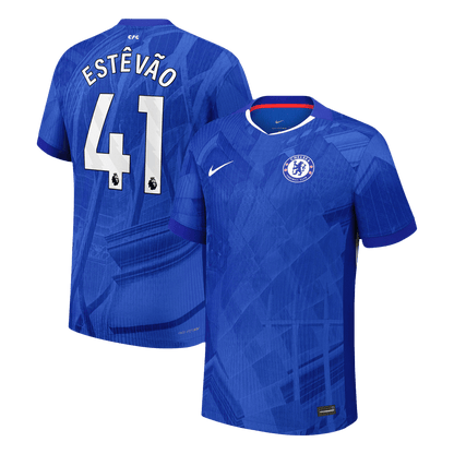 Camiseta Auténtica ESTÊVÃO #41 Chelsea 2025/26 Primera Equipación -Versión Jugador