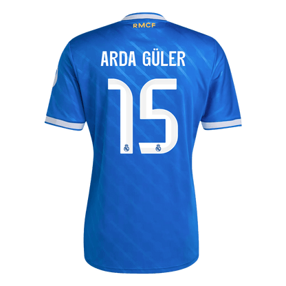 Camiseta ARDA GÜLER #15 Real Madrid 2025/26 Tercera Equipación - Versión Hincha
