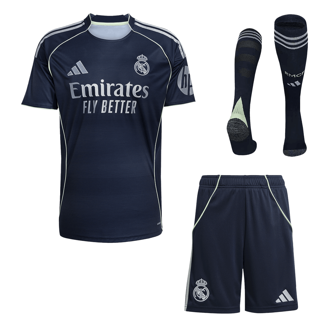 Calidad Premium Conjunto Completo Real Madrid 2025/26 Segunda Equipación camiseta de fútbol