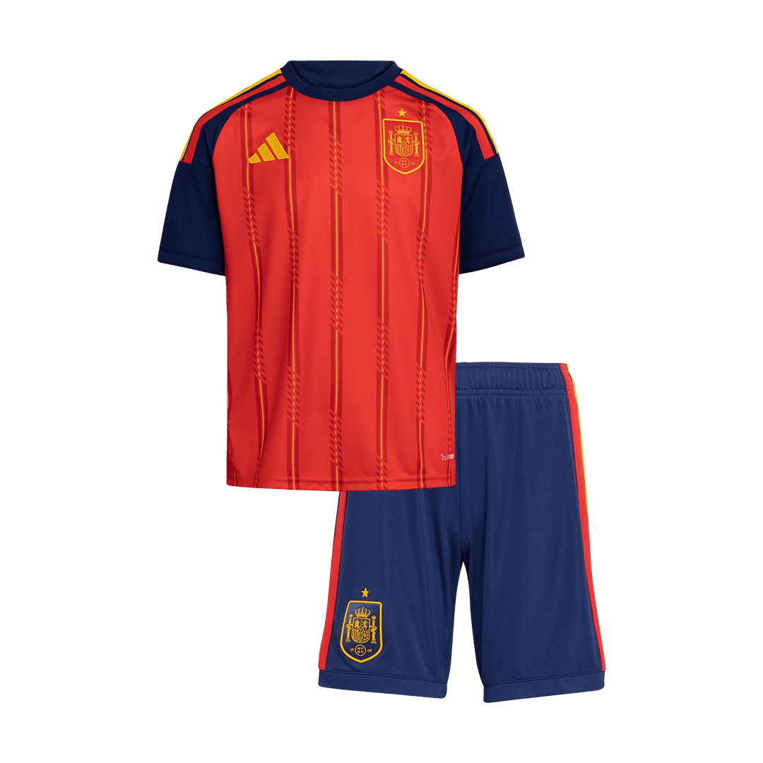 Conjunto Infantil Spain 2026 Primera Equipación Copa del Mundo camiseta de fútbol