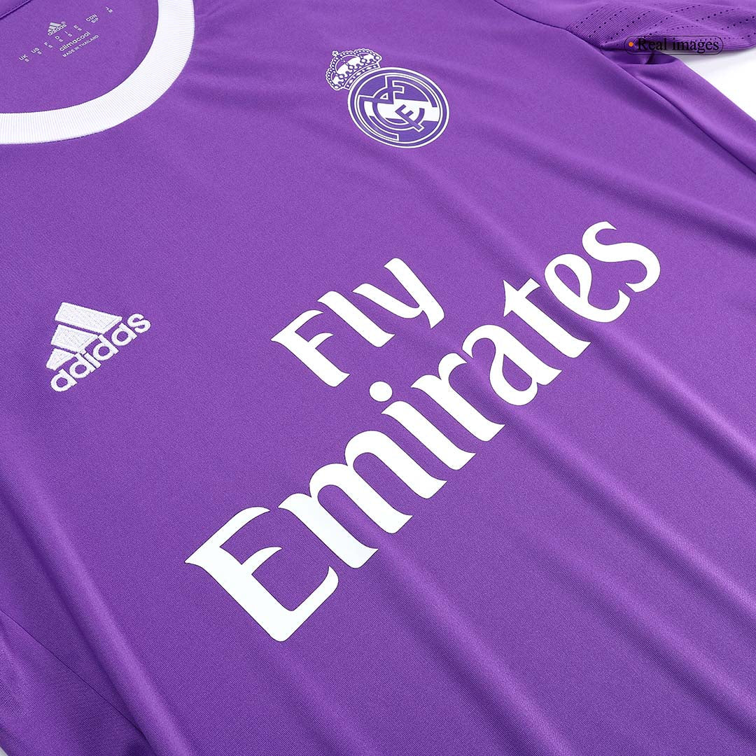 Camiseta Retro 2016/17 Benzema #9 Real Madrid Manga Larga