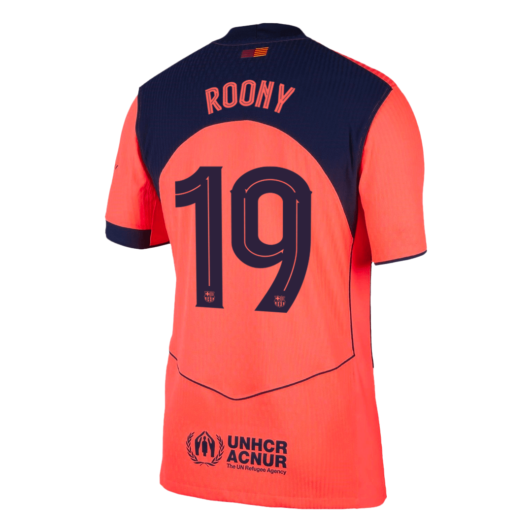 UCL Camiseta Auténtica ROONY #19 Barcelona 2025/26 Tercera Equipación - Version Jugador