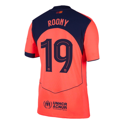 UCL Camiseta Auténtica ROONY #19 Barcelona 2025/26 Tercera Equipación - Version Jugador