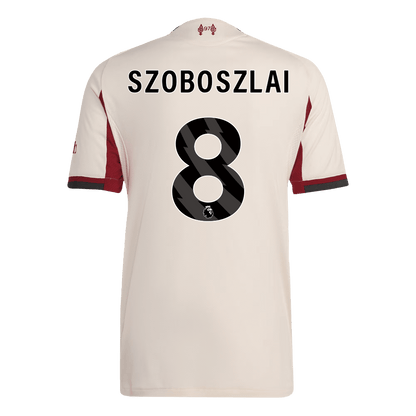Camiseta Auténtica SZOBOSZLAI #8 Liverpool 2025/26 Segunda Equipación - Version Jugador