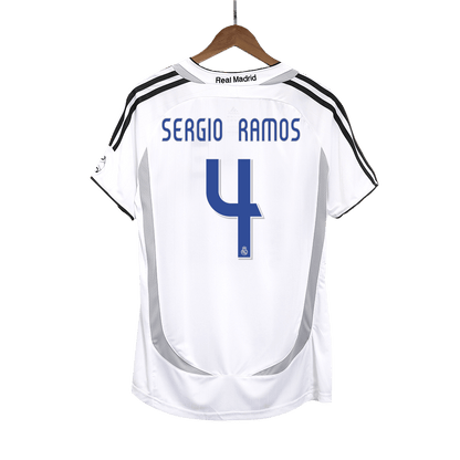 Retro 2006/07 SERGIO RAMOS #4 Real Madrid Primera Equipación camiseta de fútbol 2025/26