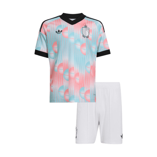 Conjunto Infantil Belgium 2026 Segunda Equipación Copa del Mundo