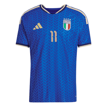 Camiseta Auténtica RASPADORI #11 Italy 2026 Primera Equipación Copa del Mundo - Version Jugador