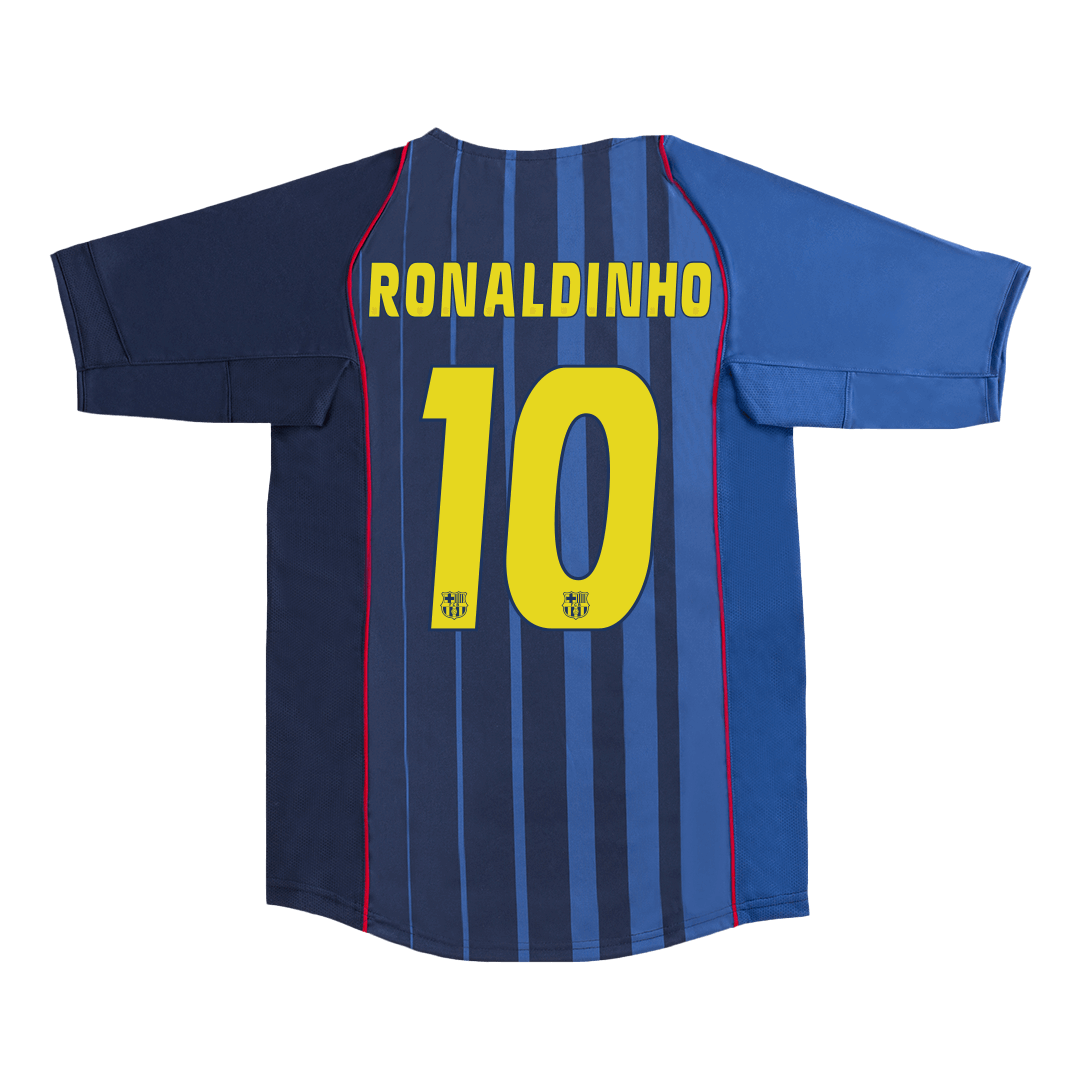Camiseta Retro 2004/05 RONALDINHO #10 Barcelona Segunda Equipación 2025/26