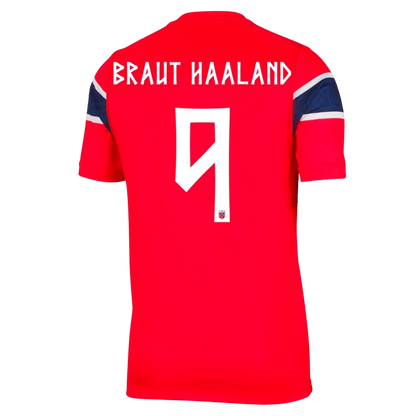 Camiseta Auténtica BRAUT HAALAND #9 Norway 2026 Primera Equipación Copa del Mundo - Version Jugador