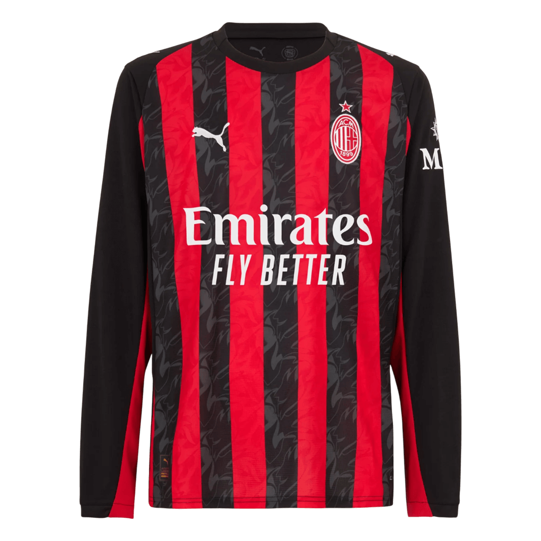 Manga Larga AC Milan 2025/26 Primera Equipación -Versión Hincha camiseta de fútbol